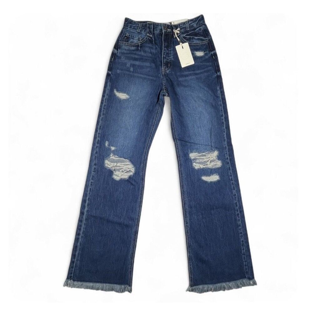 KanCan Ultra High Rise 90s Wide Flare Jeans Women’s Size 3/25 NWT
